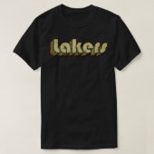Lakers Rainbow Typography Style 70s T-shirt (Design voorkant)