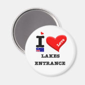 LAKES ENTRANCE - I Love Magneet (Voorkant / Achterkant)