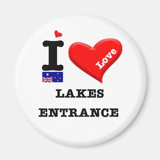 LAKES ENTRANCE - I Love Magneet (Voorkant)