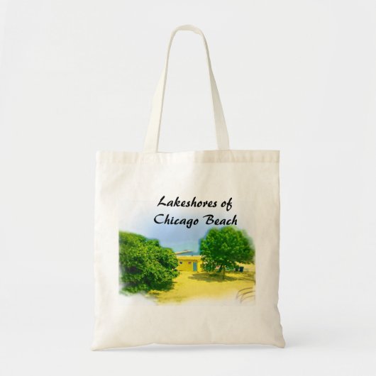 Lakeshores van Chicago Beach Tote Bag (Voorkant)