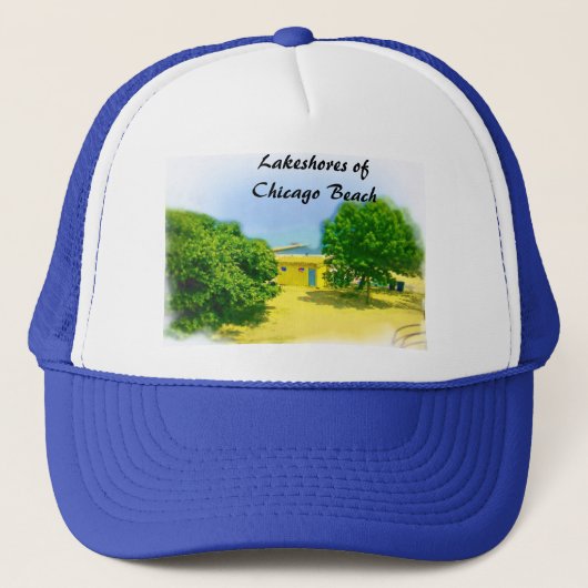 Lakeshores van de Chicago Beach Trucker Pet (Voorkant)