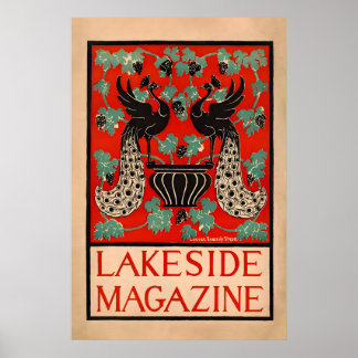 Lakeside 1890 POSTERPRINT A1 Vintage Amerikaans Poster