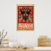 Lakeside 1890 POSTERPRINT A1 Vintage Amerikaans Poster (Keuken)