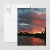 Lakeside, AZ Sunset Briefkaart (Voorkant / Achterkant)