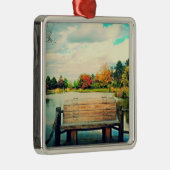 Lakeside Bench Metalen Ornament (Rechts)