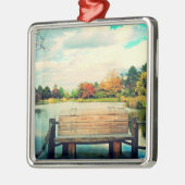 Lakeside Bench Metalen Ornament (Links)