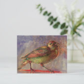 Lakeside Bird Waterverf  briefkaart (Staand voorkant)