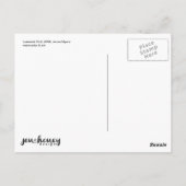 Lakeside Bird Waterverf  briefkaart (Achterkant)