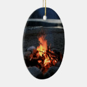 Lakeside Bonfire Keramisch Ornament (Rechts)