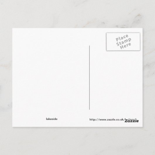 lakeside briefkaart (Achterkant)