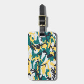 Lakeside Camo Pattern Bagagelabel (Voorkant verticaal)