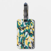 Lakeside Camo Pattern Bagagelabel (Achterkant verticaal)