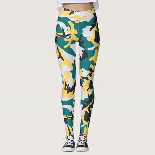 Lakeside Camo Pattern Leggings (Voorkant)