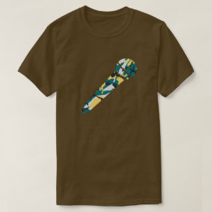 Lakeside Camo Pattern-microfoon T-shirt