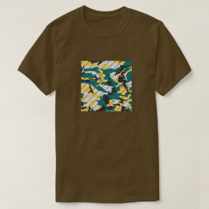 Lakeside Camo Pattern Square Sliced T-shirt