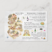 Lakeside Campground | Trouwweekend Itinerarium Informatiekaartje (Voorkant)