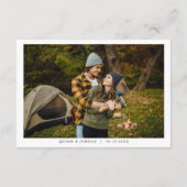 Lakeside Campground | Trouwweekend Itinerarium Informatiekaartje (Achterkant)