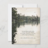 Lakeside Camping Family Reunion Jamboree Barbecue Kaart (Achterkant)