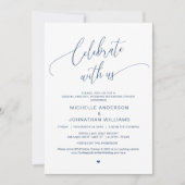 Lakeside Casual Modern Wedding Rehearsal Dinner Kaart (Voorkant)