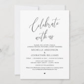 Lakeside Casual Modern Wedding Rehearsal Dinner Kaart (Voorkant)