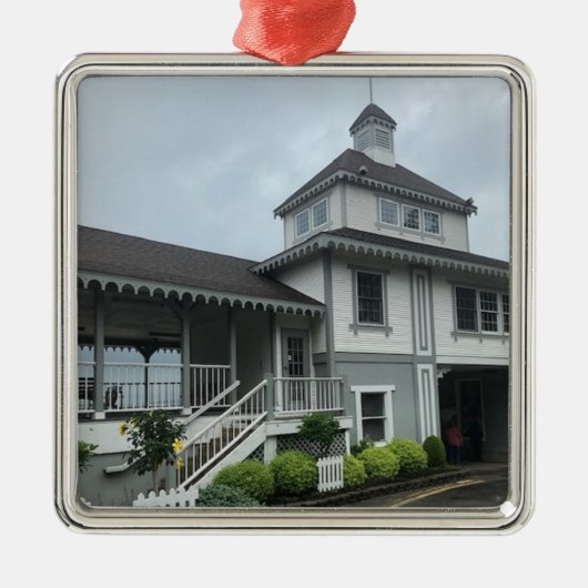 Lakeside Chautauqua Pool House Metalen Ornament (Voorkant)