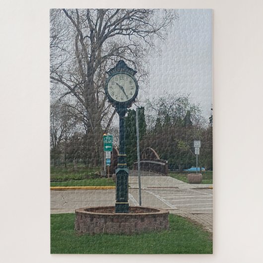 Lakeside Clock Jigzaag Puzzle Legpuzzel (Verticaal)