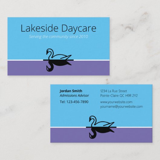 Lakeside Daycare Visitekaartje (Voorkant / Achterkant)