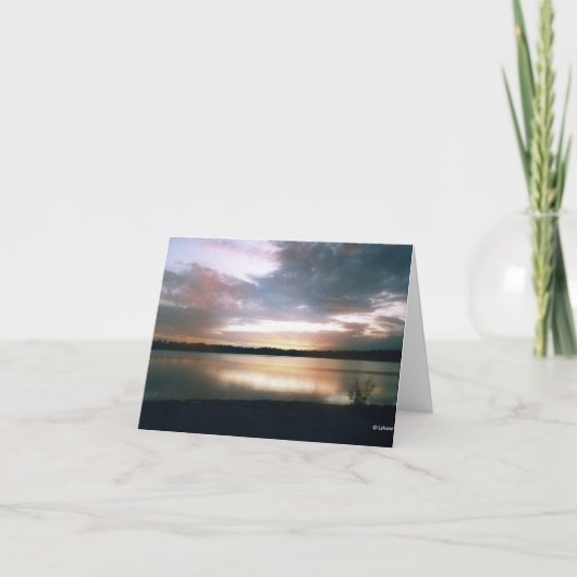 Lakeside-denken aan jou kaart (Voorkant)