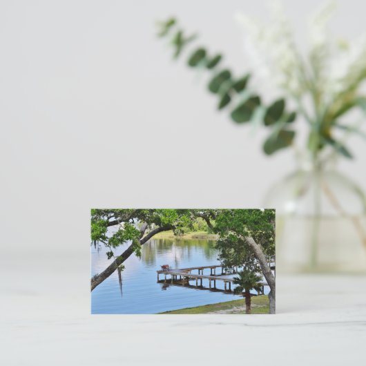 Lakeside Dock Visitekaartjes (Staand voorkant)