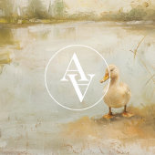 Lakeside Eend Schilderen Lentelandschap Poster