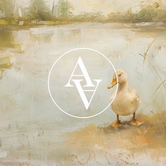 Lakeside Eend Schilderen Lentelandschap Poster