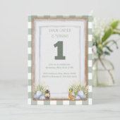 Lakeside eerste verjaardag kaart (Staand voorkant)