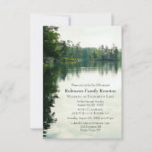 Lakeside Familie Reünie Camping Potluck Barbecue Kaart (Voorkant)