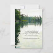 Lakeside Familie Reünie Camping Potluck Barbecue Kaart (Achterkant)