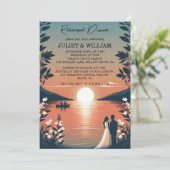 Lakeside Forest Outdoor Lake repetitie diner Kaart (Staand voorkant)