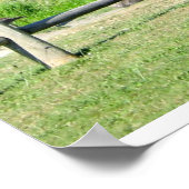 Lakeside Geese in het Park Poster (Hoek)