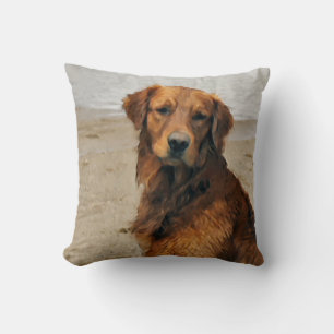 Lakeside Golden Retriever Art Gifts Kussen