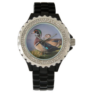 Lakeside, houten eend horloge