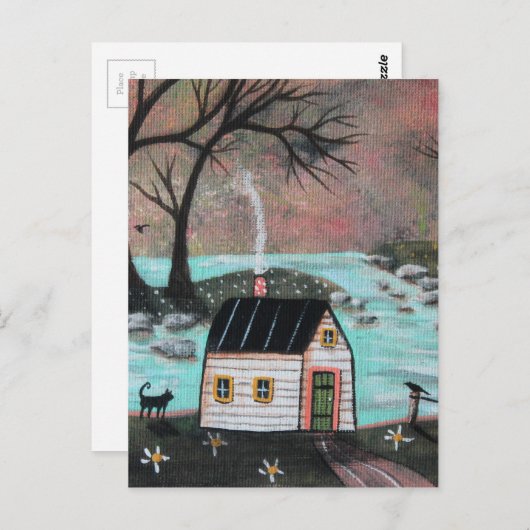 Lakeside Isle Seascape Briefkaart (Voorkant / Achterkant)