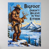 Lakeside Lookout: beschermende greep van Bigfoot Poster (Voorkant)