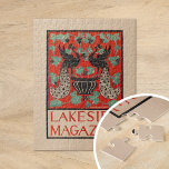 Lakeside Magazine Legpuzzel<br><div class="desc">Lakeside Magazine (ca. 1890-1920) | Deze Lakeside Magazine cover van Louise Bancroft Stevens heeft een fraai bloemig pauw ontwerp, waarbij botanische details prachtig worden gecombineerd met de sierlijke silhouetten van de pauwen. De staartveren van de pauwen stromen naar buiten in een ingewikkelde weergave van bloemen en bladeren, waardoor een harmonieuze...</div>