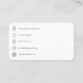 Lakeside Monogram CREST QR-code Visitekaartje (Achterkant)