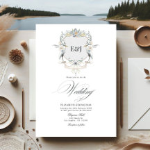 Lakeside Monogram Laurel Crest Wedding