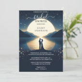 Lakeside Mountain Fun Natuur Bruidsfeest Meer Kaart (Staand voorkant)