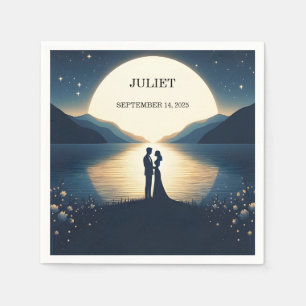 Lakeside Mountain Fun Natuur Lake Vrijgezellenfees Servet