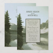 Lakeside Mountain Scenery Original Photo Wedding (Voorkant / Achterkant)