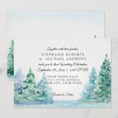 Lakeside Mountain Tall Pines Outdoor Weddenschap Kaart (Voorkant / Achterkant)