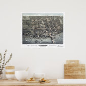 Lakeside, OH Panoramic Map - 1884 Poster (Keuken)