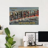 Lakeside, Ohio - Lake Erie - Large Letter Poster (Thuiskantoor)