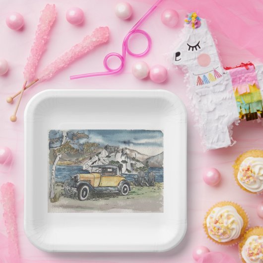 Lakeside Papieren Bordje (Feest)